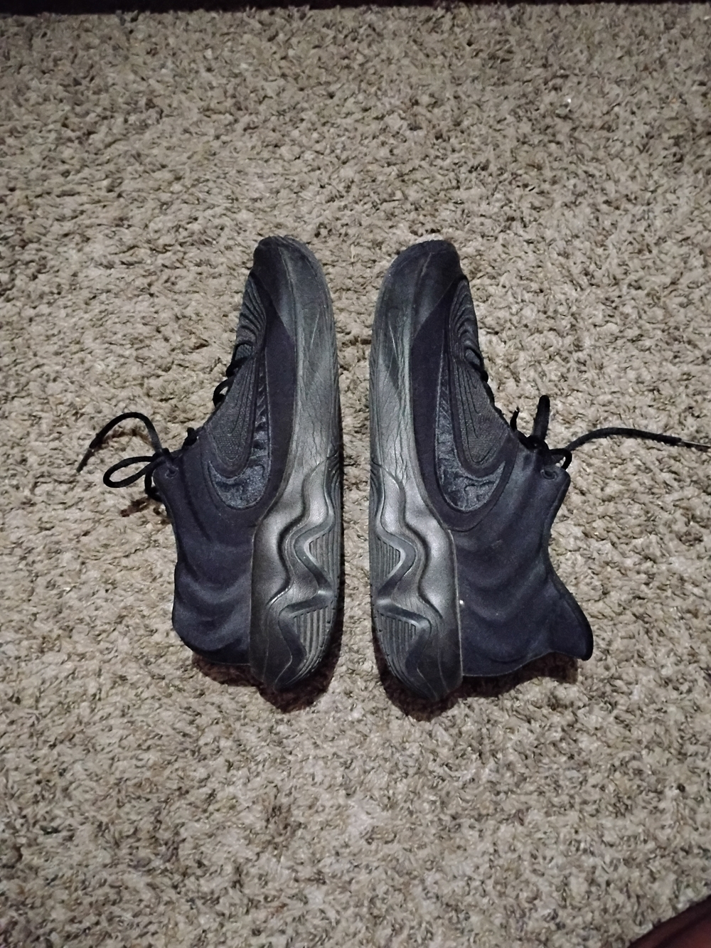 Nike Men's Black Low-Top Athletic Sneakers